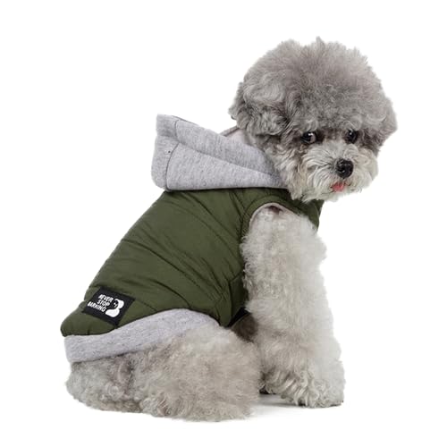Hundepullover für Hunde,Samtfutter,hundewintermantel,Hundejacke Anti-Spritzwasser grün XXL von ENGEL WEMANG