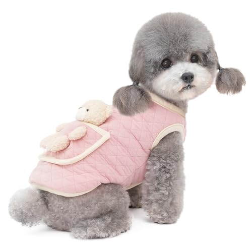 Hundepullover für kleine Hunde,Hund Wintermantel,hundejacken,Hundeweste für kleine Hunde und Katzen die ≤ 17.6lb wiegen Rosa XXL von ENGEL WEMANG