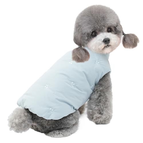 Hundeweste,90% weiße Entendaunen,Warme Weste mit Hundegeschirr Winter Warm und weich Blau XL Hundeweste,90% weiße Entendaunen,Warme Weste mit Hundegeschirr Winter Warm und weich Blau XL von ENGEL WEMANG