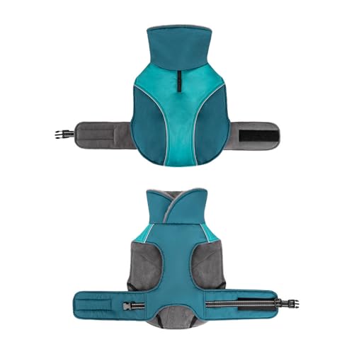 Hundeweste,Hundemantel Wasserdicht,Warme Weste mit Hundegeschirr Winter Plus hoher Kragen Samt warm und weich Blau 3XL Hundeweste,Hundemantel Wasserdicht,Warme Weste mit Hundegeschirr Winter Plus hoher Kragen Samt warm und weich Blau 3XL von ENGEL WEMANG