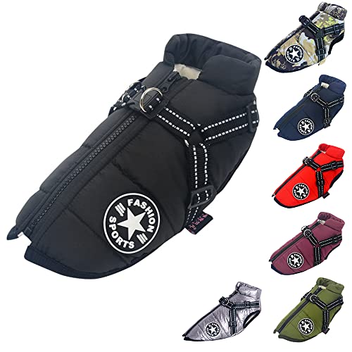 Hundeweste,Hundemantel Wasserdicht,Warme Weste mit Hundegeschirr Winter Warm und weich 9 Farben-Schwarz L Hundeweste,Hundemantel Wasserdicht,Warme Weste mit Hundegeschirr Winter Warm und weich 9 Farben-Schwarz L von ENGEL WEMANG