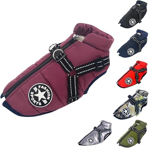 Hundeweste,Hundemantel Wasserdicht,Warme Weste mit Hundegeschirr Winter Warm und weich 9 Farben-lila L Hundeweste,Hundemantel Wasserdicht,Warme Weste mit Hundegeschirr Winter Warm und weich 9 Farben-lila L von ENGEL WEMANG