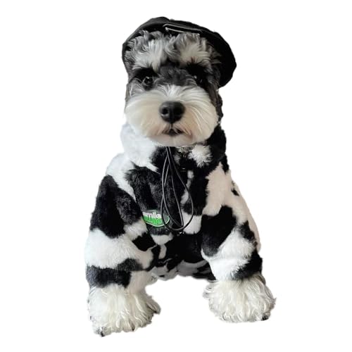 Hundeweste,Kleine und mittlere Hunde Mode warme Jacke aus künstlichem Pelz, warm und weich Schwarz-weiße Jacke M Hundeweste,Kleine und mittlere Hunde Mode warme Jacke aus künstlichem Pelz, warm und weich Schwarz-weiße Jacke M von ENGEL WEMANG