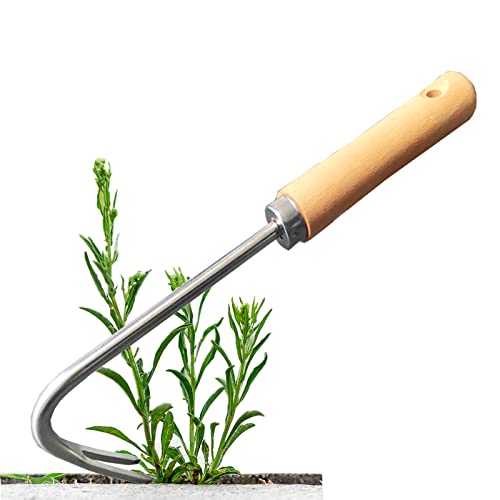ENLACE Unkrautstecher Edelstahl Garten Manueller Weeder Wurzeljäter Gartengerät,Unkrautjäter mit Holzgriff,Wurzeljäter Unkrautgabel für Garten zum Graben, Umpflanzen, Jäten ENLACE Unkrautstecher Edelstahl Garten Manueller Weeder Wurzeljäter Gartengerät,Unkrautjäter mit Holzgriff,Wurzeljäter Unkrautgabel für Garten zum Graben, Umpflanzen, Jäten von ENLACE