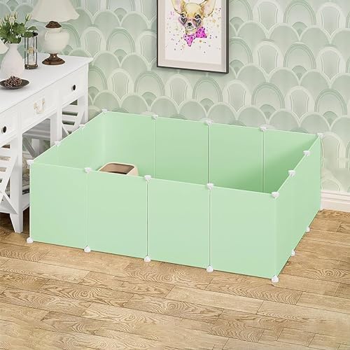 Katzenmöbel, Katzenschlafsessel, Kleintierkäfig for Kaninchen | Laufstall for Haustiere, Meerschweinchenkäfige, Katzengehege, Welpenkäfig for Katzen und Kleintiere(Green) von ENSDIEPLS