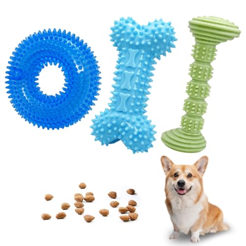 ENZZROA Kauspielzeug für Welpen, 3 Stück, 2–8 Monate, weiches und langlebiges Welpenspielzeug zur Zahnreinigung und schützt die Mundgesundheit, sowohl für kleine Hunde als auch mittelgroße Hunde ENZZROA Kauspielzeug für Welpen, 3 Stück, 2–8 Monate, weiches und langlebiges Welpenspielzeug zur Zahnreinigung und schützt die Mundgesundheit, sowohl für kleine Hunde als auch mittelgroße Hunde von ENZZROA