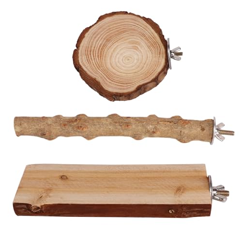 EOAMGO 3 Stück Sitzstangen für Wellensittiche Natur Sitzstangen für Vögel, Vogelkäfig Zubehör, Papageienspielzeug Wellensittich Spielzeug, Vogelspielzeug für Nymphensittiche, Kanarienvögel EOAMGO 3 Stück Sitzstangen für Wellensittiche Natur Sitzstangen für Vögel, Vogelkäfig Zubehör, Papageienspielzeug Wellensittich Spielzeug, Vogelspielzeug für Nymphensittiche, Kanarienvögel von EOAMGO