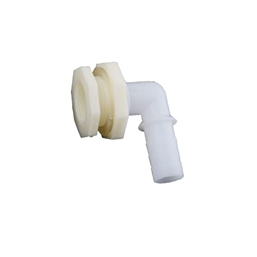 EOMO 1 Stück 90-Grad-Winkel-Drainage-Anschluss for Aquarien und Bewässerungssysteme(1l2In) von EOMO