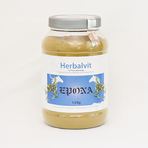 EPONA Herbalvit - Kräutermischung, speziell für Pferde, mit hohen Gehalt an ätherischen Ölen sowie Vitamin C + E von EPONA