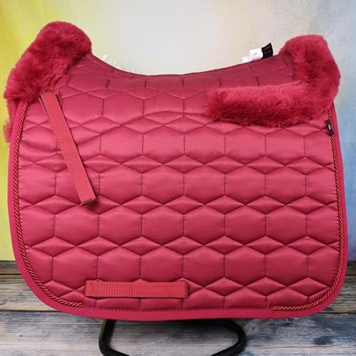 EPONA Mattes Lammfell Schabracke Dressur Glanz - Bordeaux Dressur Gr.L von EPONA