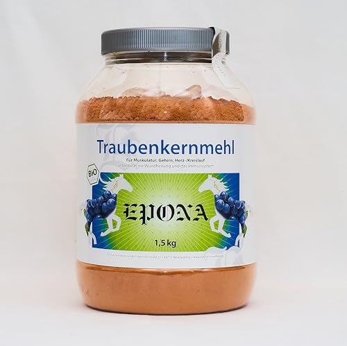 EPONA Traubenkern-Mehl Bio, speziell für Pferde, 100% rein, Bio-Qualität, Hautprobleme, Entzündungen, Wundheilung, entgiftend, Antioxidanz, OPC, von EPONA