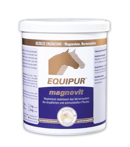 EQUIPUR Magnovit - Magnesium stabilisiert das Nervensystem bei ängstlichen und schreckhaften Pferden von EPONA