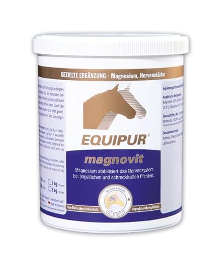 EQUIPUR Magnovit - Magnesium stabilisiert das Nervensystem bei ängstlichen und schreckhaften Pferden von EPONA