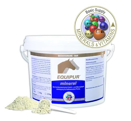 EQUIPUR Mineral - Breitbandmineral Getreide- und melassefrei - hochkonzentrierte Vitamin- und Mineralstoffversorgung für futtersensible Pferde. von EPONA