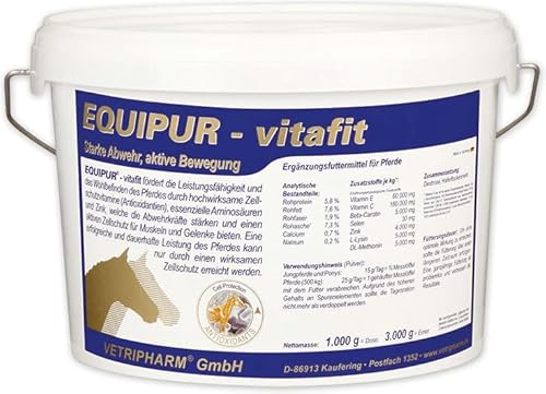 EQUIPUR Vitafit 3kg - Immunsystem - wertvolle Zellschutzsubstanzen Sorgen für eine Starke Abwehr sowie aktive Muskeln und Gelenke. EQUIPUR Vitafit 3kg - Immunsystem - wertvolle Zellschutzsubstanzen Sorgen für eine Starke Abwehr sowie aktive Muskeln und Gelenke. von EPONA