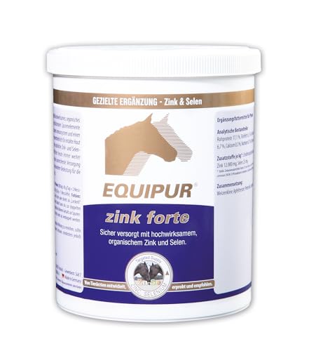 EQUIPUR Zink forte 1 kg Dose sicher versorgt mit hochwirksamen organischem Zink und Selen von EPONA