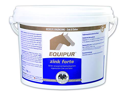 EQUIPUR Zink forte 3 kg Kübel sicher versorgt mit hochwirksamen organischen Zink und Selen von EPONA