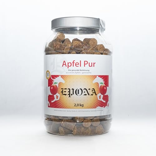 Getreidefrei EPONA Apfel Pur Dose, speziell für Pferde, rein natürlich ohne künstliche Farb- und Aromastoffe von EPONA