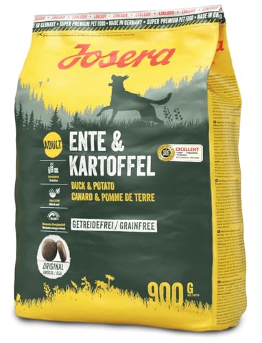 Josera Ente & Kartoffel | 1 x 900g | Trockenfutter für Hunde | Getreidefrei | Für ausgewachsene Hunde mittlerer und großer Rassen von EPONA