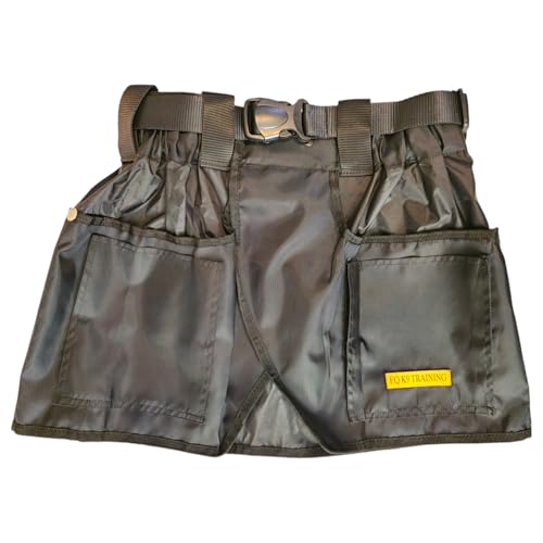 EQ K9 Hunde-Handler-Rock mit mehreren Taschen für Spielzeug, Leckerlis, Hundetrainingsausrüstung, Hundetrainer-Gürtel, Hunde-Wanderhose, am besten für Beweglichkeit, Sport, Schutzhund, wasserabweisend von EQ K9 EXTRA QUALITY K9 TRAINING