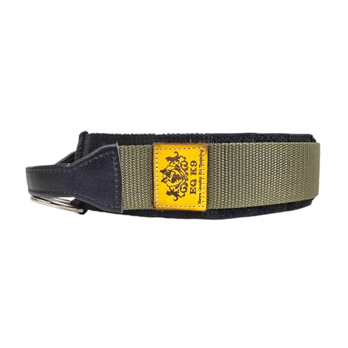 EQ K9 Taktisches Hundehalsband mit Griff, 2 Schichten, strapazierfähig, Militär-Hundehalsband mit D-Ring, verstellbare taktische Halsbänder für Hundetraining, Verkehr, Spazierengehen (Armeegrün EQ K9 Taktisches Hundehalsband mit Griff, 2 Schichten, strapazierfähig, Militär-Hundehalsband mit D-Ring, verstellbare taktische Halsbänder für Hundetraining, Verkehr, Spazierengehen (Armeegrün von EQ K9 EXTRA QUALITY K9 TRAINING
