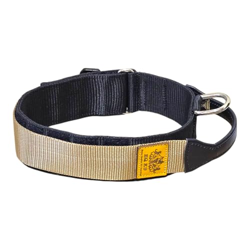 EQ K9 Taktisches Hundehalsband mit Griff, 2 Schichten, strapazierfähig, Militär-Hundehalsband mit D-Ring, verstellbare taktische Halsbänder für Hundetraining, Verkehr, Spazierengehen (Gold - Schwarz EQ K9 Taktisches Hundehalsband mit Griff, 2 Schichten, strapazierfähig, Militär-Hundehalsband mit D-Ring, verstellbare taktische Halsbänder für Hundetraining, Verkehr, Spazierengehen (Gold - Schwarz von EQ K9 EXTRA QUALITY K9 TRAINING