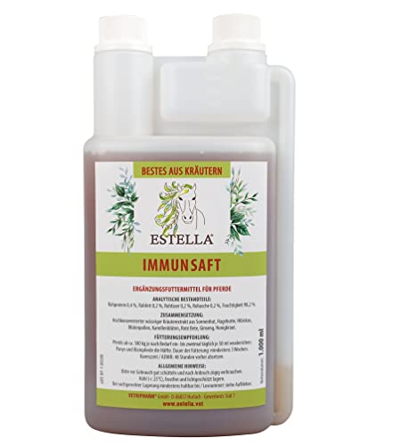 Immunsaft von ESTELLA - (1 Liter) Bestes aus Kräutern | Starke Abwehr | Immunsystem anregend | natürliche Inhaltsstoffe | ohne Zucker und Getreide von ESTELLA