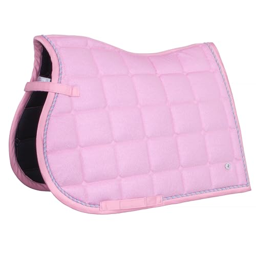 EQUESTRIAN QUEEN Schabracke, Anatomisch geformte Dressurschabracke mit Glitter Mesh, atmungsaktiv, mit Logo-Pin - Rotterdam 25SS (Rosa, Vielseitigkeit) von EQUESTRIAN QUEEN