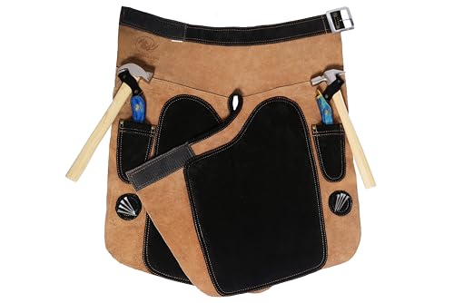 23 Inches- 59CM Hufschmiedschürze, Schmiedschürze, Vollleder-Hufschürze, Werkzeugschürze aus echtem Wildleder, Trimmer-Chaps-Hufpflege, verstellbare Hufschürze für Hufschmiedmänner und -frauen 23 Inches- 59CM Hufschmiedschürze, Schmiedschürze, Vollleder-Hufschürze, Werkzeugschürze aus echtem Wildleder, Trimmer-Chaps-Hufpflege, verstellbare Hufschürze für Hufschmiedmänner und -frauen von EQUESTRIAN STORE