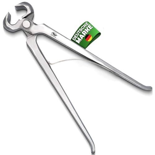 30cm Hufzange für Hufschmiede – Chrom-Vanadium-Stahl mit vorgespannter Feder, präzise handausgerichtete Klingen, ideal zum Trimmen der Hufe von Fohlen, Shetlandponys, Zwergschnauzerponys. von EQUESTRIAN STORE