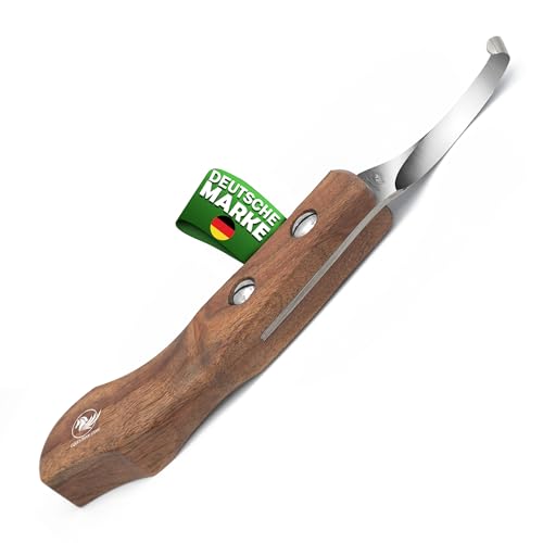 EQUESTRIAN STORE Left-Handed Hoof Knife,J2 Stainless-Steel Blade, Durable Ergonomic Sheet Handle, Professional Farrier Tool for Horse,Cow, Goat Hoof Trimming & Shoeing-Farrier Supplies EQUESTRIAN STORE Left-Handed Hoof Knife,J2 Stainless-Steel Blade, Durable Ergonomic Sheet Handle, Professional Farrier Tool for Horse,Cow, Goat Hoof Trimming & Shoeing-Farrier Supplies von EQUESTRIAN STORE