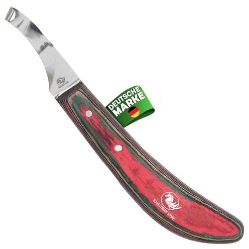 EQUESTRIAN STORE Right-Handed Hoof Knife,J2 Stainless-Steel Blade, Durable Ergonomic Sheet Handle, Professional Farrier Tool for Horse,Cow, Goat Hoof Trimming & Shoeing-Farrier Supplies EQUESTRIAN STORE Right-Handed Hoof Knife,J2 Stainless-Steel Blade, Durable Ergonomic Sheet Handle, Professional Farrier Tool for Horse,Cow, Goat Hoof Trimming & Shoeing-Farrier Supplies von EQUESTRIAN STORE