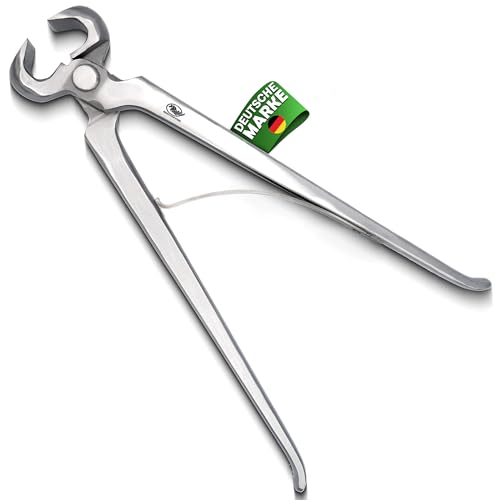 Hufzangen. 38 cm/35 cm/30 cm/25 cm. Hufschneider für Nutztiere. Hufpflege für Pferde. Hufschneider aus Edelstahl – Langlebiges Hufpflegezubehör für Hufschmiede (Hufzange mit Feder 25cm) von EQUESTRIAN STORE