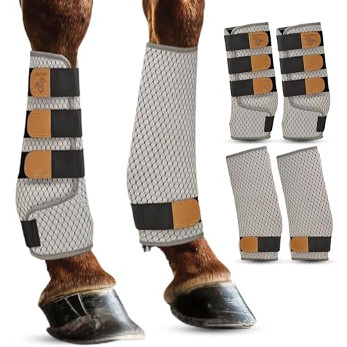 Fliegenstiefel für Pferde, 4 Stück Fliegenstiefel für Pferde, 4 Stück von EQUEVRSE
