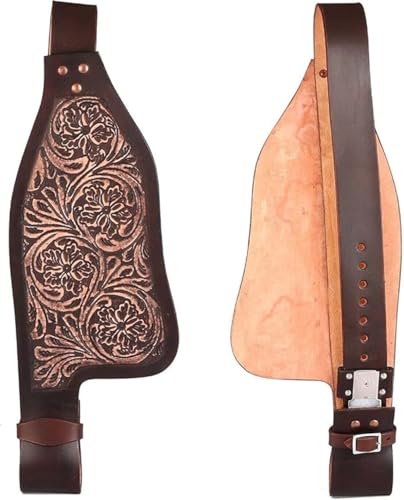 EQUIEMPRESS Pferde-Western-Leder-Fender-Ersatzsattel-Fender-Paar-Set für Roping Trail Barrel Pleasure-Sättel mit Belvin-Schnallen AZ-01 EQUIEMPRESS Pferde-Western-Leder-Fender-Ersatzsattel-Fender-Paar-Set für Roping Trail Barrel Pleasure-Sättel mit Belvin-Schnallen AZ-01 von EQUIEMPRESS