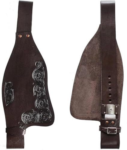 EQUIEMPRESS Pferde-Western-Leder-Fender-Ersatzsattel-Fender-Paar-Set für Roping Trail Barrel Pleasure-Sättel mit Belvin-Schnallen AZ-03 von EQUIEMPRESS