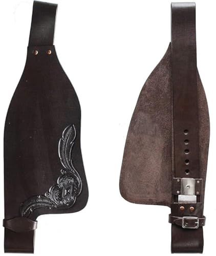 EQUIEMPRESS Pferde-Western-Leder-Fender-Ersatzsattel-Fender-Paar-Set für Roping Trail Barrel Pleasure-Sättel mit Belvin-Schnallen AZ-12 von EQUIEMPRESS