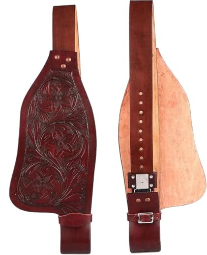 EQUIEMPRESS Pferde-Western-Leder-Fender-Ersatzsattel-Fender-Paar-Set für Roping Trail Barrel Pleasure-Sättel mit Belvin-Schnallen AZ-14 EQUIEMPRESS Pferde-Western-Leder-Fender-Ersatzsattel-Fender-Paar-Set für Roping Trail Barrel Pleasure-Sättel mit Belvin-Schnallen AZ-14 von EQUIEMPRESS