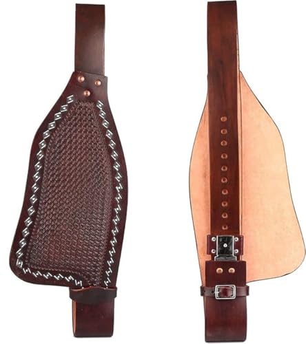 EQUIEMPRESS Pferde-Western-Leder-Fender-Ersatzsattel-Fender-Paar-Set für Roping Trail Barrel Pleasure-Sättel mit Belvin-Schnallen AZ-18 von EQUIEMPRESS