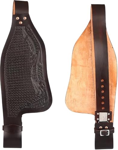 EQUIEMPRESS Pferde-Western-Leder-Fender-Ersatzsattel-Fender-Paar-Set für Roping Trail Barrel Pleasure-Sättel mit Belvin-Schnallen AZ-28 EQUIEMPRESS Pferde-Western-Leder-Fender-Ersatzsattel-Fender-Paar-Set für Roping Trail Barrel Pleasure-Sättel mit Belvin-Schnallen AZ-28 von EQUIEMPRESS