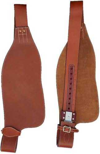 EQUIEMPRESS Pferde-Western-Leder-Fender-Ersatzsattel-Fender-Paar-Set für Roping Trail Barrel Pleasure-Sättel mit Belvin-Schnallen von EQUIEMPRESS