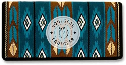 EQUIEMPRESS Sattelunterlage Western Ranch/Westernsatteldecke aus Neuseelandwolle, Top Wool Pad Sensor Flex (Anpassung möglich) A-327 (34" x 34") von EQUIEMPRESS
