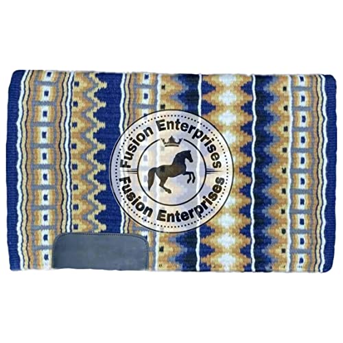 EQUIEMPRESS Sattelunterlage Western Show/Westernsatteldecke aus Neuseelandwolle, Top Wool Pad Sensor Flex (Anpassung möglich) A-129 (34" x 38") von EQUIEMPRESS