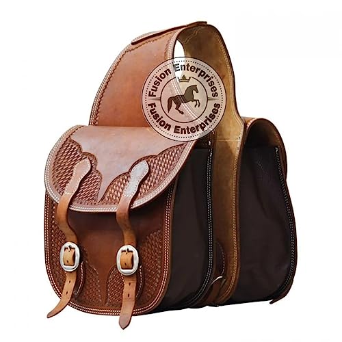 EQUIGEAR Western-Leder-Satteltasche für Pferde | Reitvergnügen Wanderritt geeignet für Reiten und Fassrennen | Satteltasche mit verstellbarem Riemen GRÖSSE: 10"X10"X3" AS-83 EQUIGEAR Western-Leder-Satteltasche für Pferde | Reitvergnügen Wanderritt geeignet für Reiten und Fassrennen | Satteltasche mit verstellbarem Riemen GRÖSSE: 10"X10"X3" AS-83 von EQUIGEAR