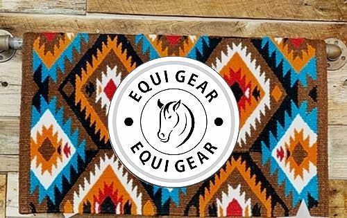 EQUIGEAR Western Show Horse Satteldecke aus neuseeländischer Wolle, Western-Design, handgefertigte Satteldecke, Wollpolster, Sensor Flex (Anpassung möglich), WZ32 (36x40) von EQUIGEAR