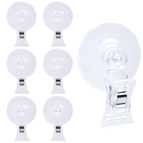 EQUIJUANCE Aquarium Pflanzenclip - Saugnapf-Clips für bequeme Fischfütterung | Rostfreies Material, sicherer Halt, wassersicheres Zubehör (6) von EQUIJUANCE