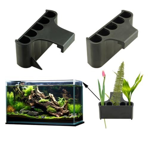 EQUIJUANCE Aquarium-Pflanzenhalter, Aquarium-Pflanzenhalter, Aquarium-Deckel-Clips, Aquarium-Pflanztopf, Hydrokultur-Pflanzgefäß, Wasserpflanzen-Becher für Aquascape-Dekorationen (randlos und EQUIJUANCE Aquarium-Pflanzenhalter, Aquarium-Pflanzenhalter, Aquarium-Deckel-Clips, Aquarium-Pflanztopf, Hydrokultur-Pflanzgefäß, Wasserpflanzen-Becher für Aquascape-Dekorationen (randlos und von EQUIJUANCE