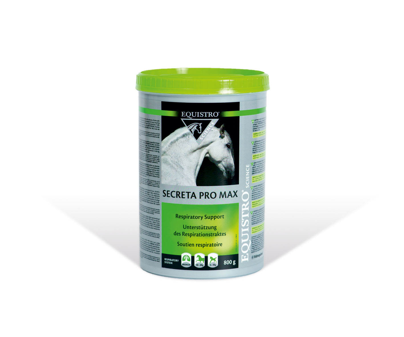 Equistro Secreta Pro Max 800g Unterstützt das Bronchialsystem von EQUISTRO®