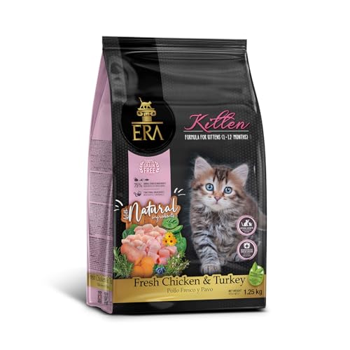 ERA Grain Free | Huhn und Pute für Kätzchen | reich an Protein und Vitaminen | getreidefrei | 1,25 kg ERA Grain Free | Huhn und Pute für Kätzchen | reich an Protein und Vitaminen | getreidefrei | 1,25 kg von ERA