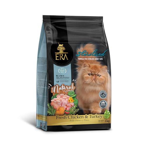 ERA Grain Free | Huhn und Pute für erwachsene Katzen | Urinal- und Verdauungsunterstützung | getreidefrei | 3 kg von ERA